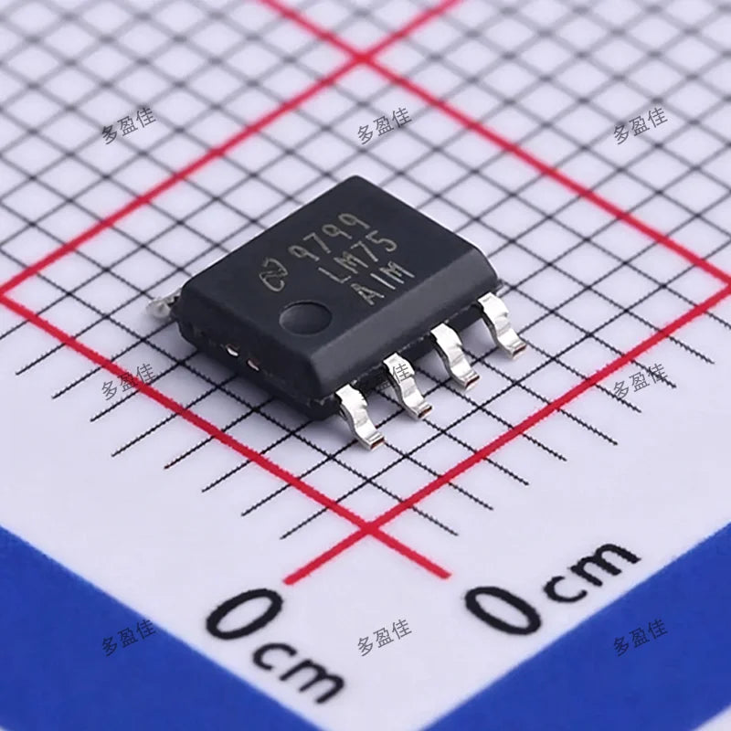 10PCS/LOT LM75AIMX/NOPB marking LM75 AIM Temperature Sensor Digital, Local -55°C ~ 125°C 9 b 8-SOIC