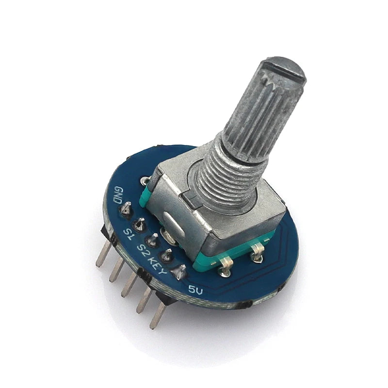 1/5/10Pcs 360 Degrees EC11 Rotary Encoder Module For Arduino Brick Sensor Switch Development Board KY-040 With Pins Liludin