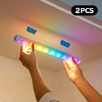 RGB Ambient Sensor Light -  Rechargeable Magnetic Wall Lamp Mood Ambient Light for Cabinet Hallway Stair