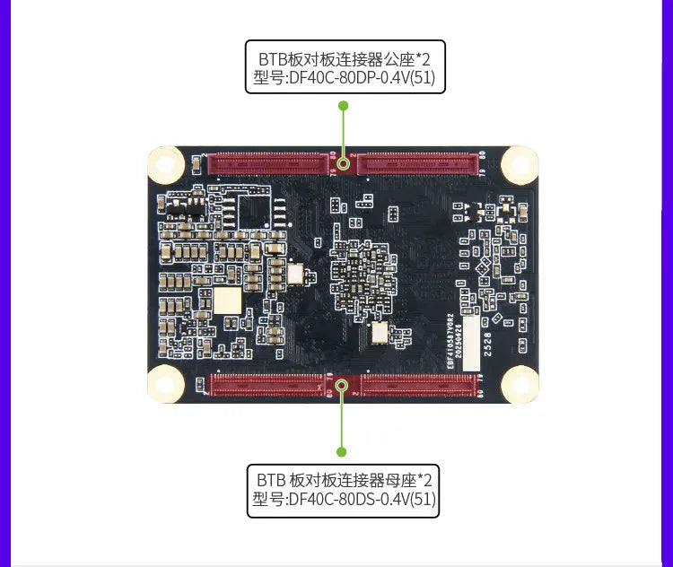 Wildfire Luban Cat 3 Single-Board Computer, Rockchip RK3576 Development Board, Linux & Android AI Board with BTB Connector