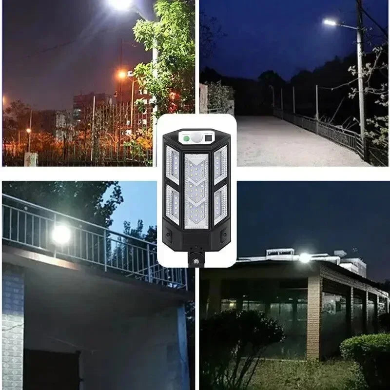 Newest Powerful Solar Lights Outdoor Solar Lamp Of Motion Sensor 4 Mode Waterproof IP65 Solar Garden Light Street Yard Lantern