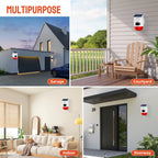 Outdoor Solar Alarm PIR Infrared Motion Sensor 120dB Siren Sound Light Flash Waterproof Security Protection for Yard