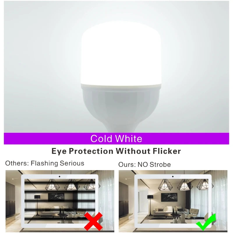 Lampada LED Bulb E27 60W 50W 40W 30W 20W 15W 10W 5W LED Light 220V No Flicker LED Lamp Spotlight Lighting Ampoule Bulb