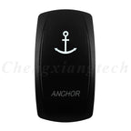 Marine 12V 24V White Led On Off Rocker Switch 5Pin SPST Momentary Switch DPDT ON OFF ON 3-Way for Car Boat Carling 4X4 Narva