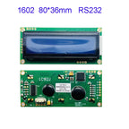 RS232 1602 16x2 LCD Display  Module  LC162D 3 size Blue Green Screen with switch AT89S5224AU Industrial Lcd Factory