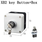 NEW XB2 Metal button switch control box start stop industrial identification symbol self reset circular emergency stop SWITCH