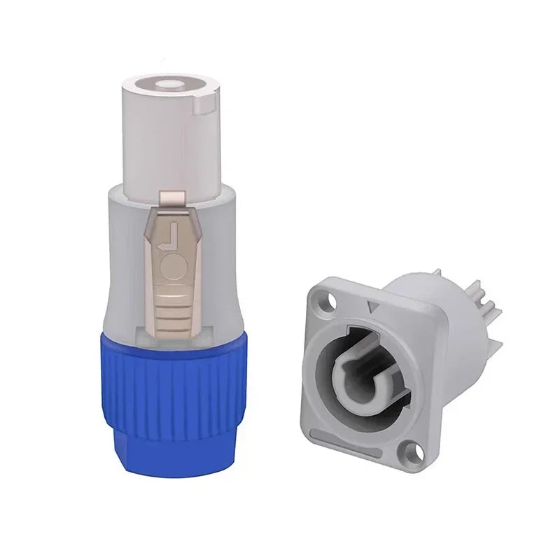 10Pcs 3Pin Powercon Connector NAC3FCA NAC3FCB Lockable Cable Plug Chassis Socket AC Power Connector for LED Screen Stage Light