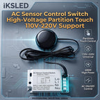 110V 220V 400W Hidden Wooden Touch High-Power 400W Controller for Cabinet, Nightstand, and LED Strip Lights Touch Switch Sensor