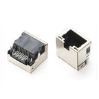 2PCS Metal RJ45 Shield Network Jack 8 Pin PCB SMT/horizontal/vertical Board Female Socket Connector 8P8C
