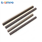 10pcs 2.0mm/2.54mm Pitch 1/2x40Pin Single/Double RowCrystal IC Socket Hole Round Male Female Pin Header Connector