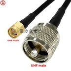 UHF PL259 male To SMA Crimp for RG58 Cable Extension Connector RPSMA To PL259 UHF Male Crimp for RG58 Fast Delivery Brass RF