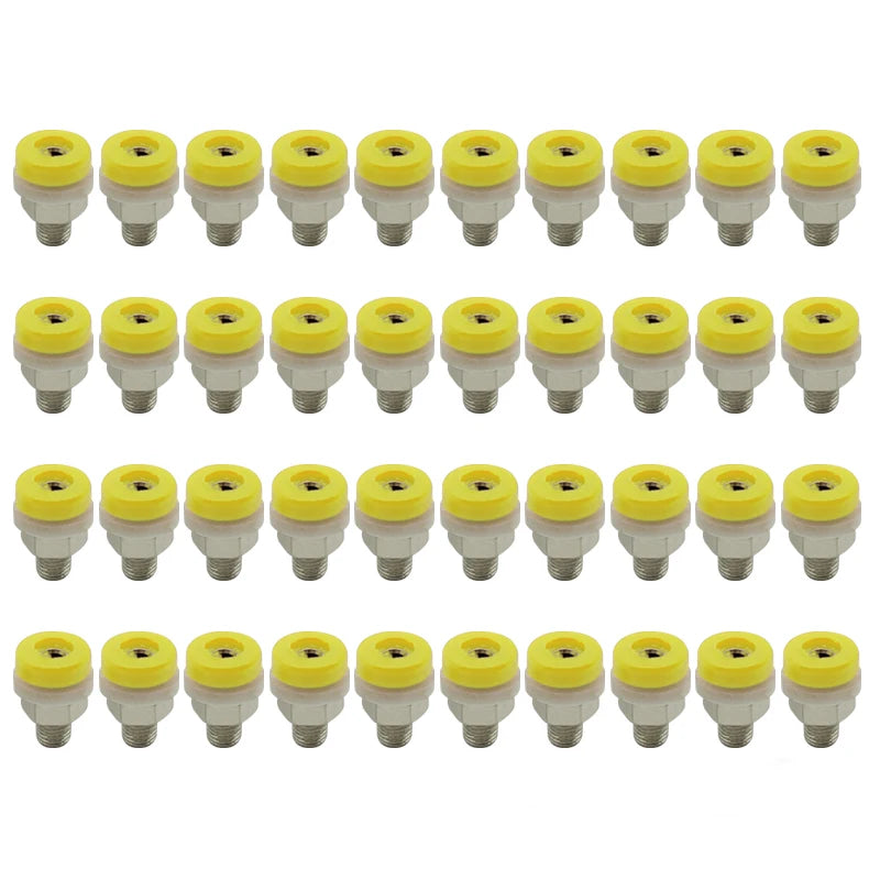 40pcs Brass 2mm Banana Socket Jack for 2mm Banana Plug Test Connector 5 Colors