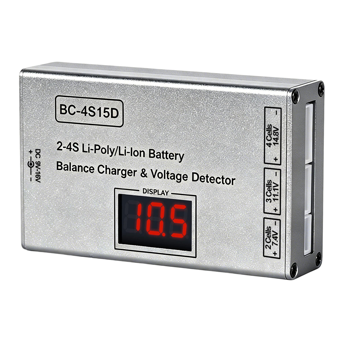 BC-4S15D Lipo Battery Balance Charger with Voltage Display Screen Lithium Lipo RC Balance Charger for 2-4S RC Batteries