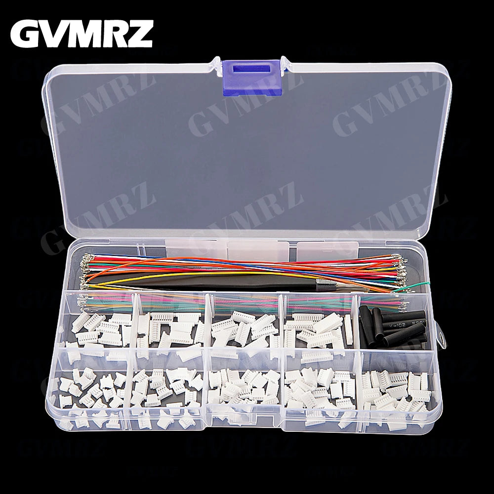 SH1.0MM JST 1mm Cable Connector Kit JST Male Header 3P-12P with 28AWG Crimped With Terminal for GPS Racing Drone Wire