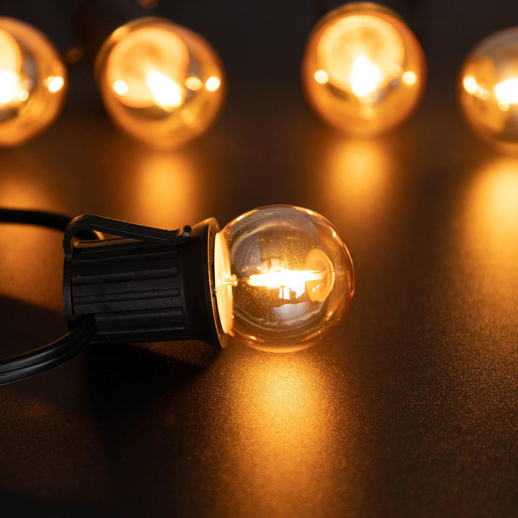 Vintage Globe Light Bulb G40 1W Equal to 10 Watts Led Filament Bulb 2200K Warm White 220V Gold Tint Glass E27 Base Dimmable Lamp