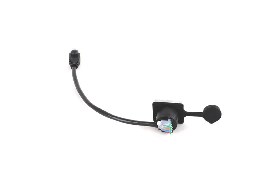 1PC RJ45 8p8c Waterproof Connector, RJ45 male to female, 15cm cable,Panel Mount type,zinc alloy body+PA6 plastic+copper contact