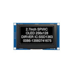 2.7 Inch 256*128 OLED Display Screen COG SPI IIC I2C interface 4PIN 7PIN 30PIN LCD Panel 256x128