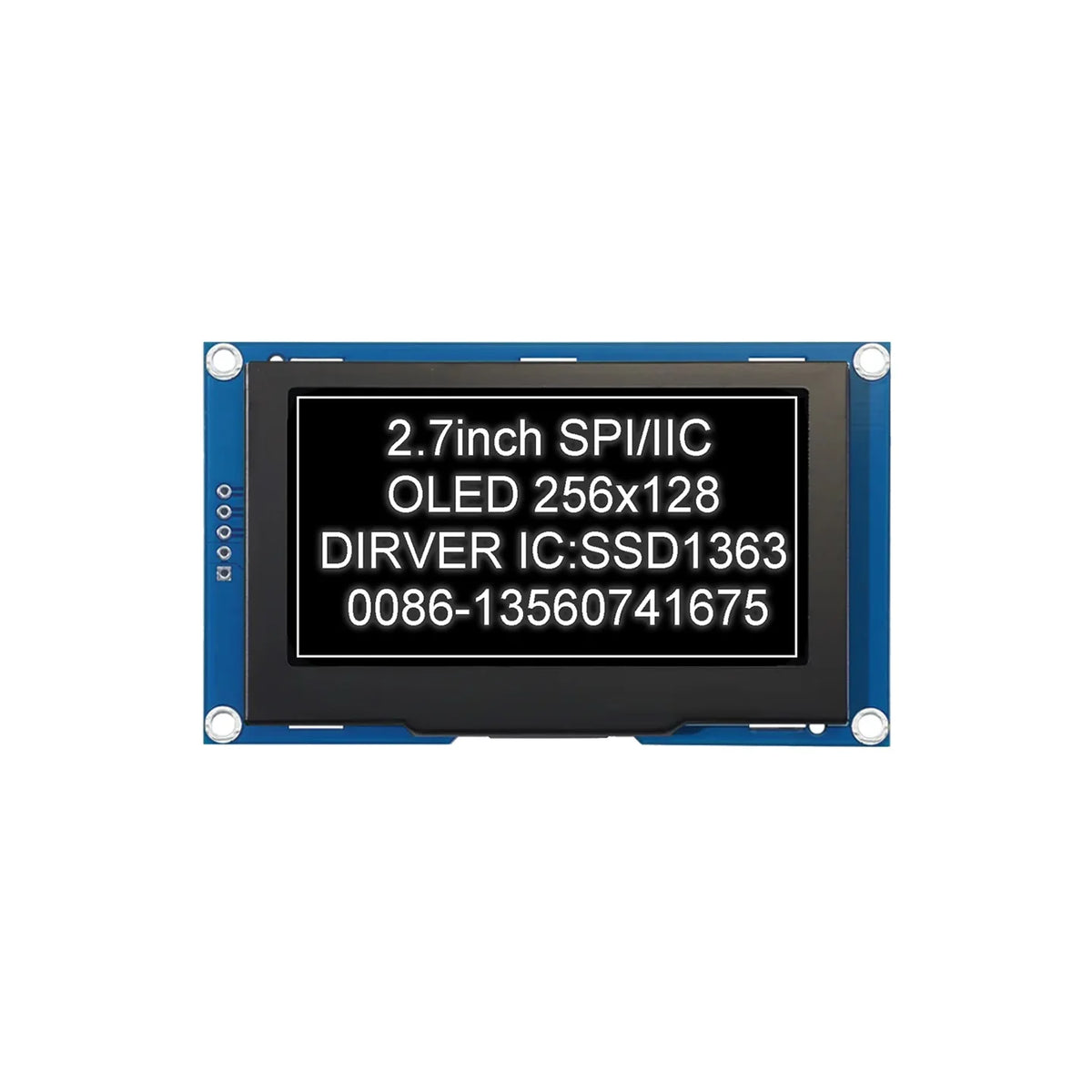 2.7 Inch 256*128 OLED Display Screen COG SPI IIC I2C interface 4PIN 7PIN 30PIN LCD Panel 256x128