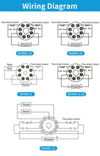 OMCH DH48S-S SPDT Timer Relay with Base DC12V/24V AC110V/220V Models DH48S-1Z/2Z DH48S-11 DH48S-S-2Z for Electrical Engineering