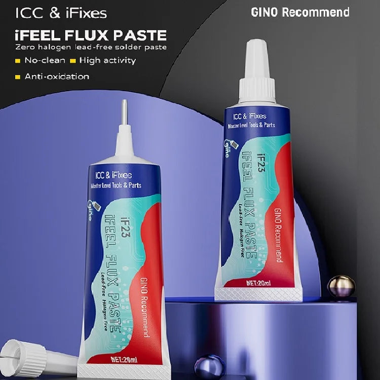 RELIFE F-21 10CC Lead-free and Halogen-free Tin Soldering Paste For PCB Rework Welding Flux Syringe Type Emulsified Solder
