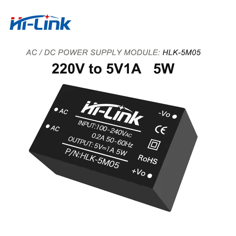 Free Ship 5pcs/lot *Manufacturer HLK-5M05/PM01/10M05/20M05 Hi Link 5W 10W 3W 20W AC-DC Step Down Switching Power Supply Module