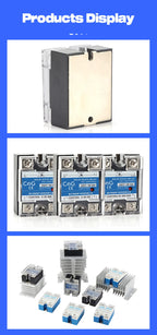 CG 1PCS Single-phase Solid State Relay Input 3-32VDC Output 24-480VAC DC to AC/DC to DC/AC to AC SSR 10/25/40A Module Relay