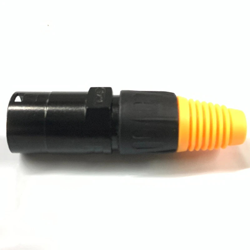 1pc RJ45 Waterproof Connector Orange&Black Panel Mount+Wire Connector RJ45 Ethernet/Network Connector IP65 Level