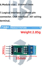 TJA1050 CAN Module CAN Bus Module CAN Bus Transceiver STM32 Code for Arduino DIY Kit