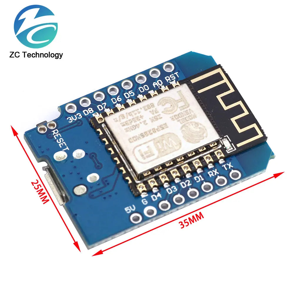 D1 S2 Mini ESP8266 ESP-12 ESP-12F CH340G CH340 V2 USB WeMos WIFI Development Board D1 Mini NodeMCU Lua IOT Board 3.3V With Pins