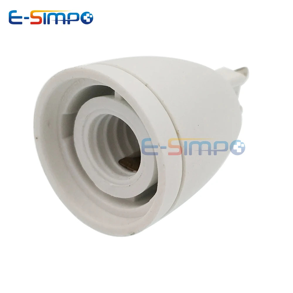 2pcs G9 to E14 E12 CFL LED Halogen 2Pin Base to EU US Standard Candelabra Chandelier Light Holder Socket Converter Adapter