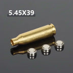 12GA 20GA .308 .223 5.45x39 7.62x39 9x19mm.338 Gauge Red Laser Bore Sighter Training Bullet Boresighter CAL Cartridge Caliber