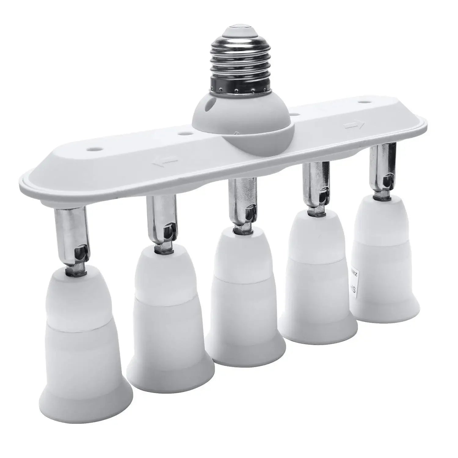 3/4/5 E26 E27 Edison Screw CFL LED Lamp Bulb Base Adapter Anti-Flame PBT Pendant Ceiling Mount Light Socket Splitter Extender