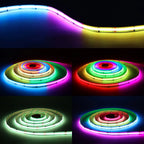 Smart TUYA WS2811 RGB IC Dreamcolor COB LED Strip Light Segment LED Control Music Mode Voice Control Support Alexa Google Home