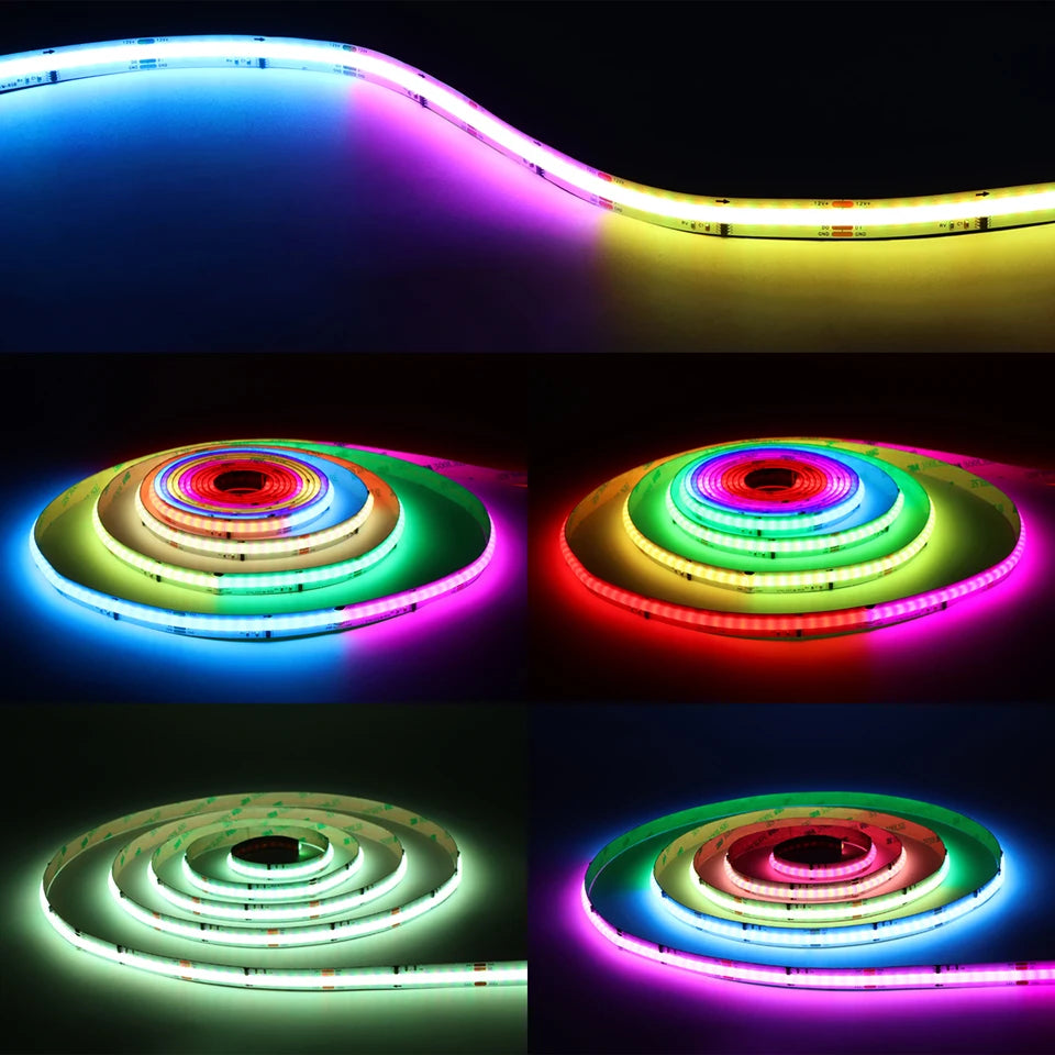 Smart TUYA WS2811 RGB IC Dreamcolor COB LED Strip Light Segment LED Control Music Mode Voice Control Support Alexa Google Home