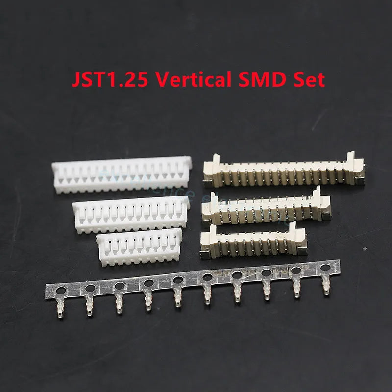 5sets GH1.25 SH1.0 JST1.25 PH2.0 XH2.54 SH/JST/ZH/PH/XH Horizontal / Vertical SMD Pin Header + Housing + Terminal Set 2.54mm