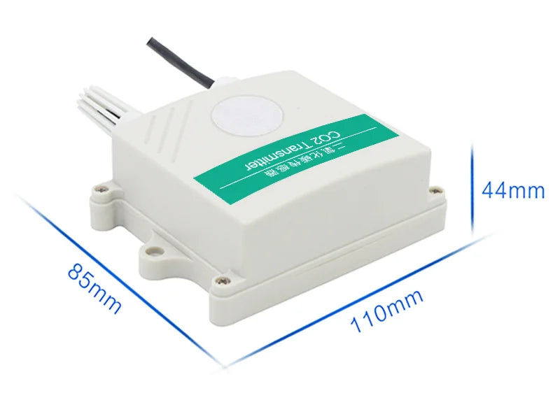 Wall-Mounted CO2 Sensor Carbon Dioxide Detector Air Quality Monitor RS485 Analog Output NDIR CO2 Transmitter OLED display LED