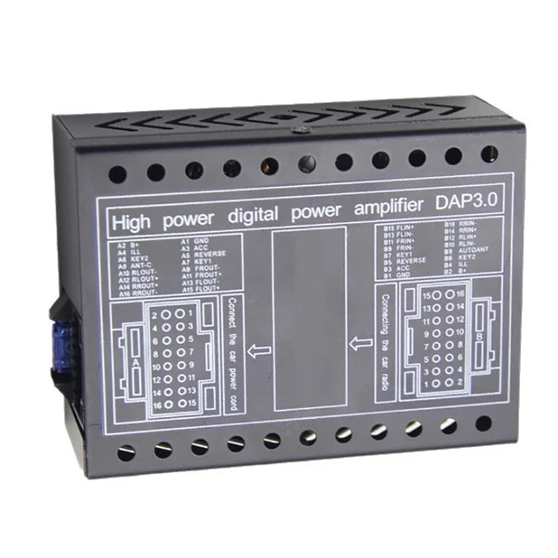 DSP Amplifier DC 12V High-Fidelity Audio Stereo Digital Audio Processor After 4x60w For To Android Navigation Locomotive