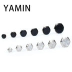 5pcs 12/16/19/22/25/30mm Ultra Short Electric Waterproof Power Reset Momentary Pressure Mini Push Button Switch Silver Black