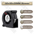 Gdstime 4010 24V Blower 12V 5V Cooler Fan 5015 Radial Fan 50x15MM Turbine Cooling Fan 30MM Micro Fan for 3D Printer Part Cooling