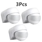 3/5 Pcs Outdoor Infrared Long Motion 110v~230v Wall Switch PIR Detectors LED Sensor Waterproof Timer 180 Light Motion Sensor