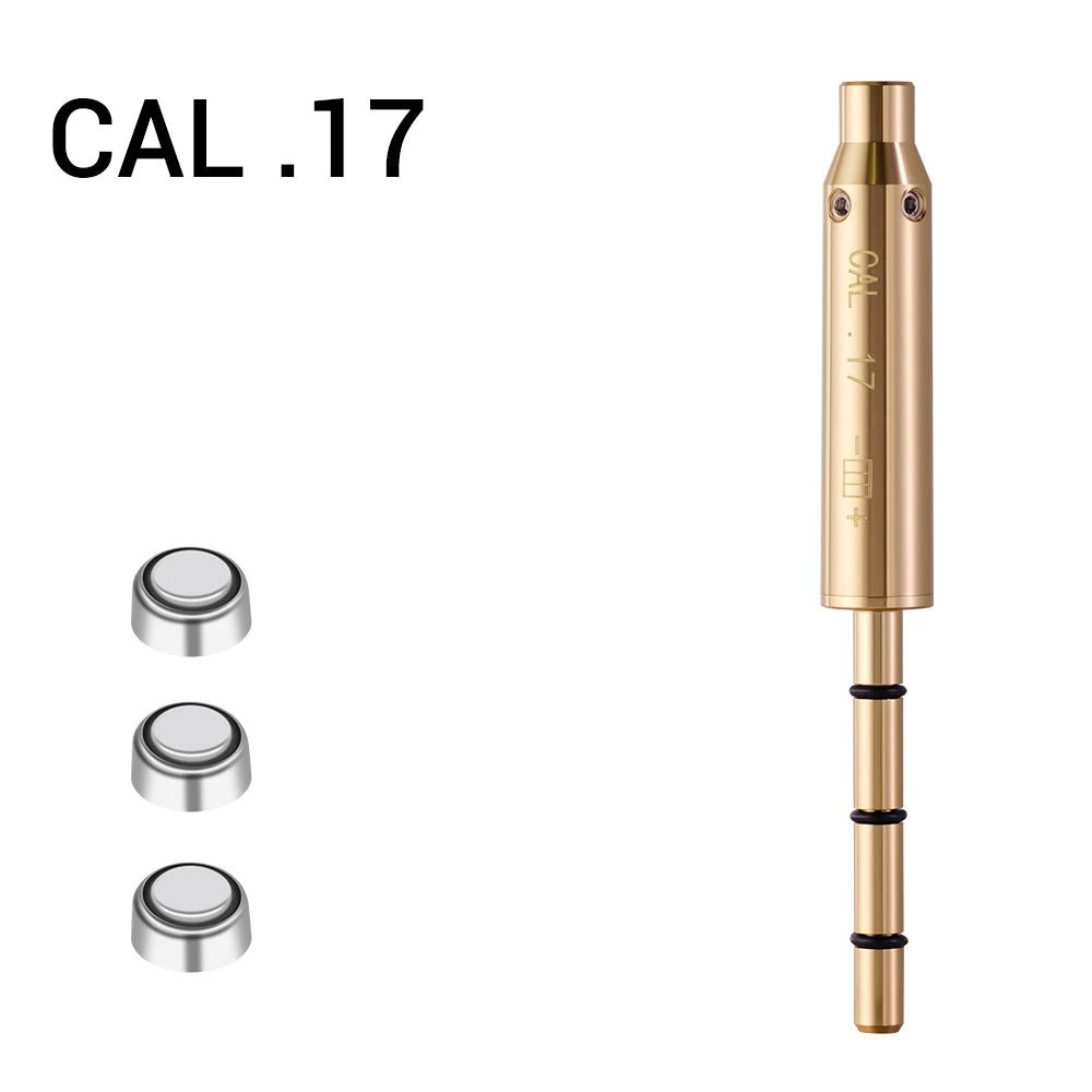 Laser Bore Sighter .22LR .177 .223Rem 9mm/.38spl 300WIN .30-06 8X57JS Barrel for Pistol Rifle Airsoft Cartridge Collimator