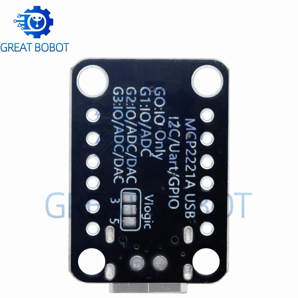 MCP2221A Breakout Board Type-C USB Interface STEMMA QT Qwiic Signal Acquisition Measurement Module for Arduino DIY