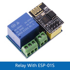 ESP8266 ESP-01S 5V WiFi Relay Module Temperature Sensor DS18B20 DHT11 DHT22 WS2812 RGB LED Remote Control Switch for Arduino