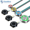 Ultra Short Push Button Switch Waterproof 19/22/25/30mm 12v 220v led light Momentary Self-reset Wiring Buttons without fixation