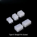 10Set MX4.2mm Pitch 5557/5558/5559/5569 0.165" Mini-Fit Dual Row 2*1-2*12P Female Receptacle Male Plug Pin Terminal Connector
