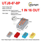 Distribution block PTFIX2.5mm² Wire Electrical Cable Connectors Plug-in Terminal Block  Splitter DIN-Rail Mounting Junction Box
