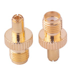1PCS RF Coaxial Adapter SMA To TS9 CRC9 Coax Jack Connector RP SMA Female Jack To TS9 CRC9 Male Plug Silver Gold