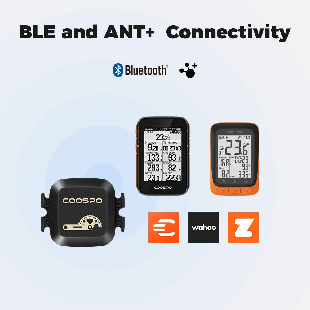 COOSPO BK467 Cadence / Speed Sensor Dual Mode Rpm Monitor Bluetooth 4.0 ANT+ Road Bike For Wahoo Garmin Computer