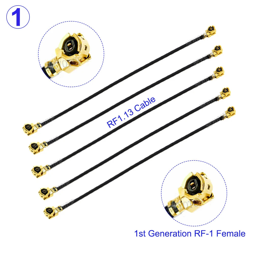 5Pcs/Lot RF113 U.FL IPX-1 Female to IPX-1 Male/Female RF1.13 Pigtail Jumper RF Coaxial WIFI Antenna Extension Cable 10CM-50CM
