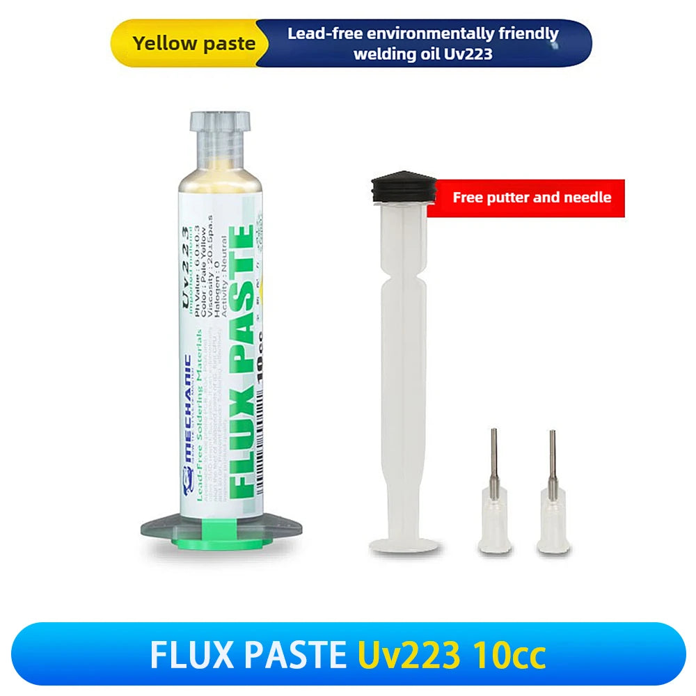 MECHANIC UV223/UV559 Lead-Free Solder Paste Flux NO-Clean Soldering Grease for BGA PCB SMD Welding Fluxes phone Repair Tools